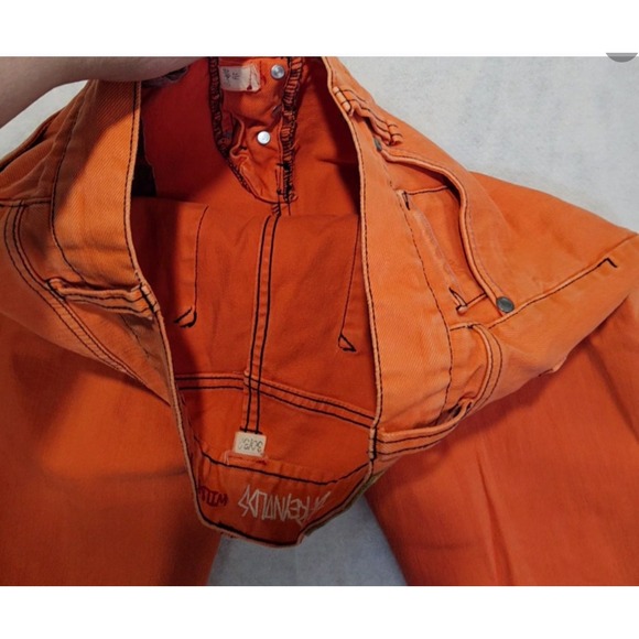Altamont Andrew Reynolds Jeans 30X 32 Wilshire Fit Vtg Y2K Skater Orange 90s - Picture 4 of 5